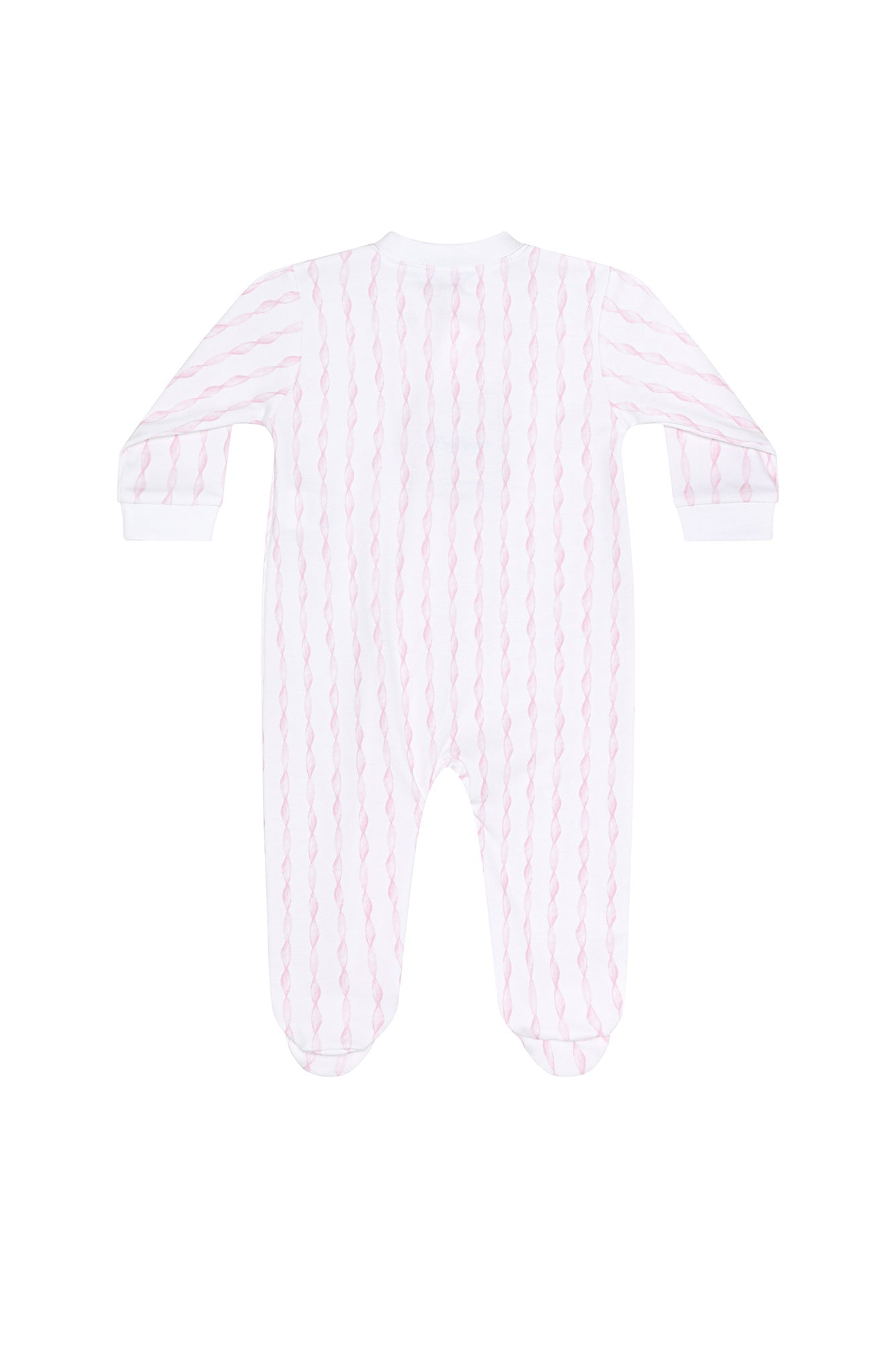 Image of Pink Twirls Zipper Footie